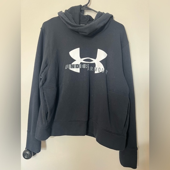 Under Armour Tops - Woman’s Cowl neck Under Armour Black Hoodie Size L
